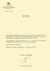 a letter paper of Macao Governor office